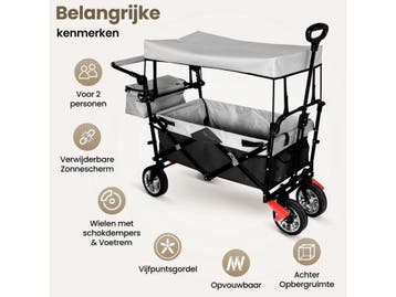 Lugia Bolderkar - Bolderwagen - Vijfpuntsgordel -, Verzenden, Zo goed als nieuw