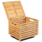 LIVSK Bamboe Opbergbox op Wieltjes - Geschikt voor A4-Docume, Verzenden, Nieuw