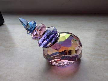Beeld, Swarovski Corunna schelp - 0 cm - Kristal