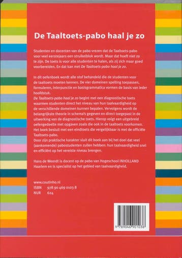 De Taaltoets-pabo haal je zo 9789046901038 H. de Weerdt, Boeken, Verzenden, Gelezen, H. de Weerdt