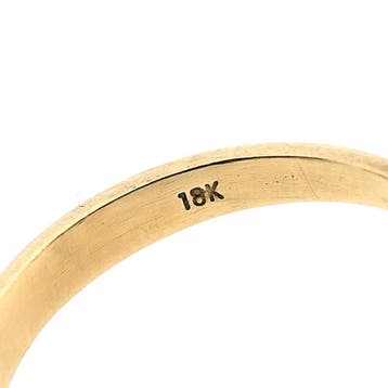 Gouden ring met parel, Gebruikt, Ophalen of Verzenden, 17 tot 18, Met edelsteen