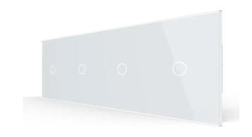 Livolo | Wit | Touchscreen schakelaar | Dimmer | 1+1+1+1 |, Ophalen of Verzenden, Nieuw, Schakelaar