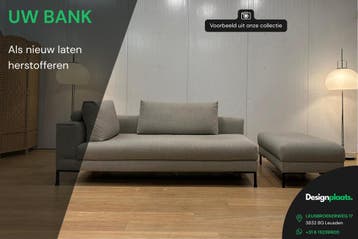 Bank Herstofferen | Designplaats Specialist, Huis en Inrichting, Banken | Bankstellen, Ophalen, Nieuw, Stof, Design on Stock Minotti B&B Italia Gelderland Leolux
