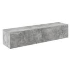 Zwevend kastje Evaton 140x33x30 cm betonlook, Huis en Inrichting, Verzenden, Nieuw
