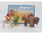Playmobil 3731 B Western indiaan met bison OVP #9537, Kinderen en Baby's, Speelgoed | Playmobil, Ophalen of Verzenden, Gebruikt