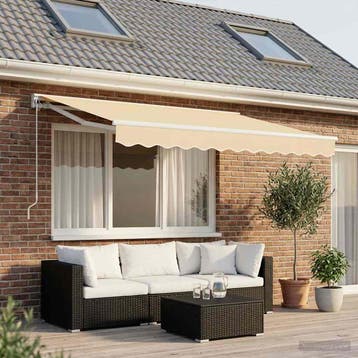 vidaXL Vervangingsdoek voor luifelrok gestreept 350 cm, Tuin en Terras, Verzenden, Nieuw