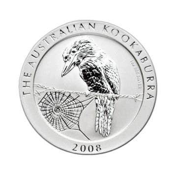 1 kilo zilveren Kookaburra munt 2008, Verzenden