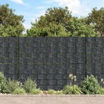 vidaXL Tuinschermen 4 st 35x0,19 m PVC grijs, Verzenden, Nieuw, Kunststof, Minder dan 1 meter