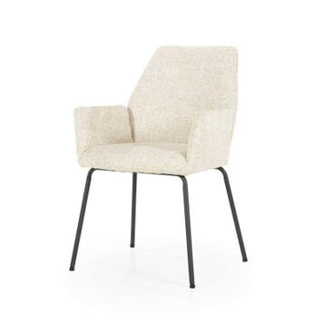 Stoel Indy - Beige Donna - 96336 - eetkamerstoelen, Nieuw, Stof