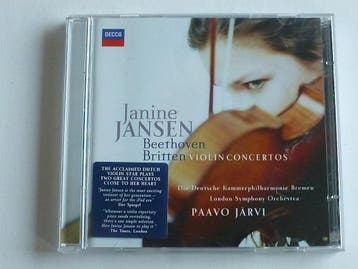 Janine Jansen - Beethoven, Britten - violin concertos (CD +, Ophalen of Verzenden, Zo goed als nieuw