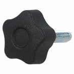 M6 x 30 draadeind met sterknop - diameter 25mm, Doe-het-zelf en Verbouw, Ophalen of Verzenden, Nieuw, Minder dan 50 mm, Bouten of Moeren