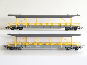 HAG H0 - 67004 - Model treinwagon (2) - 2 Auto, Hobby en Vrije tijd, Nieuw