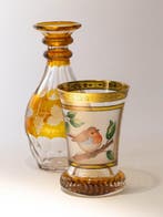Ranftbecher with Rotkehlchen - Bekerglas - Glas-in-lood