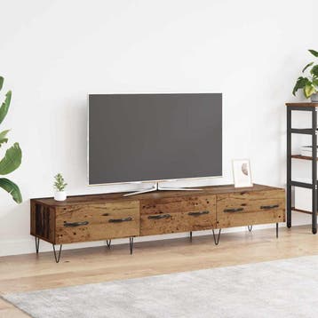 vidaXL TV-kast 150 x 36 x 30 cm Oud hout Bewerkt hout, Minder dan 50 cm, Verzenden, Nieuw, Minder dan 100 cm