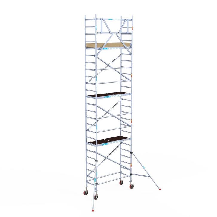 Euroscaffold basic rolsteiger 75 x 8,2m werkhoogte, Doe-het-zelf en Verbouw, Steigers, Rolsteiger of Kamersteiger, Nieuw, 5 meter of hoger