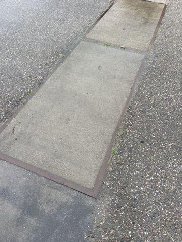 Gebruikte betonplaat 200x100x12 met hoeklijn B-keus..., Ophalen of Verzenden, Nieuw