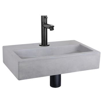 Differnz Flat fonteinset beton lichtgrijs - kraan recht mat, Doe-het-zelf en Verbouw, Verzenden, Nieuw