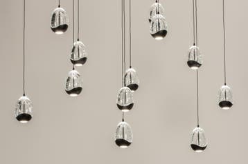 Rietveld Hanglampen - Zwart, Transparant - Glas, Metaal, Huis en Inrichting, Verzenden, Nieuw