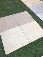 keramische terrastegels 60x60x3  1 ste keus lichte kleuren, Nieuw, Keramiek, 10 m² of meer, Terrastegels