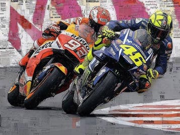 IPR Graph - Duelo en la pista. Marquez y Ros en Moto GP. M, Nieuw