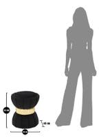 KRUK BLOEM ZWART CM Ø 40X44, Huis en Inrichting, Ophalen of Verzenden, Nieuw
