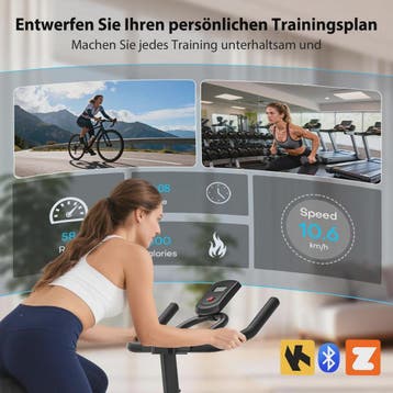 Wenoker Hometrainer Fiets met App & LCD Display - Stil, Magn, Verzenden, Nieuw