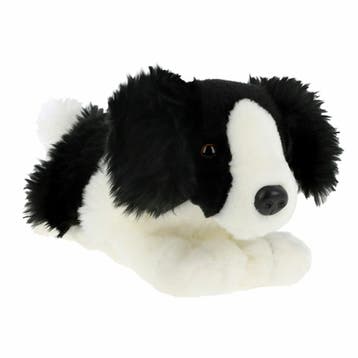 Border Collie puppy knuffel - pluche - 30 cm - zwart/wit, Verzenden, Nieuw