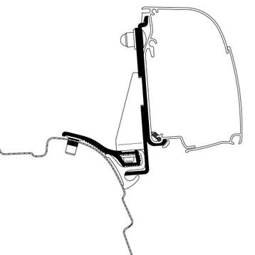 Thule VW T5/T6 Minivan Reimo Multi Rail SWB Adapter 4200, Ophalen of Verzenden, Nieuw