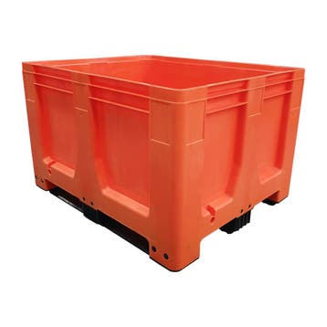 Palletbox MaxiLog, 1200x1000x760, HDPE kunststof, tweede, 100 cm of meer, 60 cm of meer, Overige typen, Nieuw