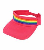 Zonneklep verstelbaar – regenboogkleuraccent – one size –, Kleding | Dames, Hoeden en Petten, Nieuw