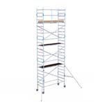 ALX rolsteiger 90 x 8,2m WH met voorloopleuning, Doe-het-zelf en Verbouw, Steigers, Verzenden, Nieuw, Rolsteiger of Kamersteiger