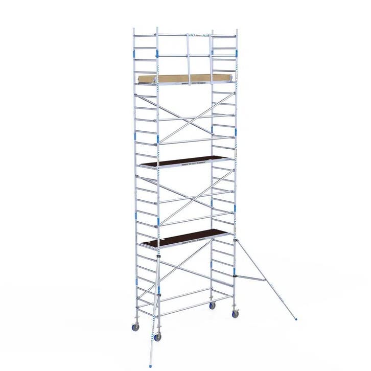 ALX rolsteiger 90 x 8,2m WH met voorloopleuning, Doe-het-zelf en Verbouw, Steigers, Rolsteiger of Kamersteiger, Nieuw, 5 meter of hoger