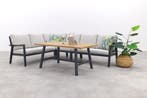 GI Elati lounge-dining hoekset (5-delig) - Carbon Black/Zand, Verzenden, Nieuw, Overige materialen, Loungeset