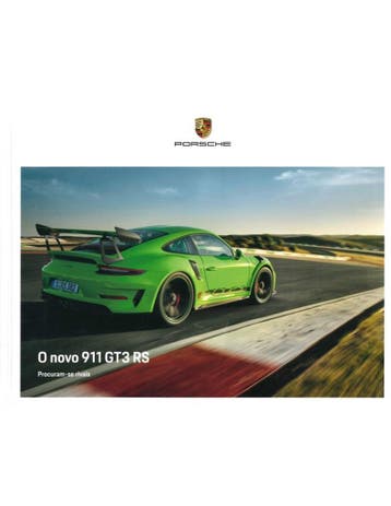 2019 PORSCHE 911 GT3 RS HARDCOVER BROCHURE PORTUGEES, Boeken, Auto's | Folders en Tijdschriften, Nieuw, Porsche, Author