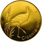 Niue. 2 Dollars 2017 White Stork (Au.999) - with original