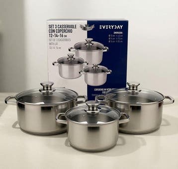 EVERYDAY - Kookpottenset (6) - Staal