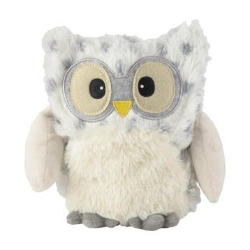 Warmies uil warmteknuffel - grijs - 15 cm, Kinderen en Baby's, Verzenden, Nieuw