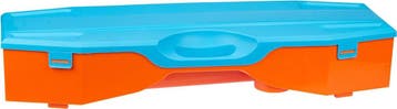 Get &amp; Go Badminton Set - Met Koffer - Blauw/Oranje - 295, Sport en Fitness, Badminton, Ophalen of Verzenden, Zo goed als nieuw
