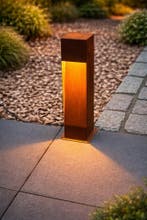 Cortenstaal -Tuinvelichting - Buitenverlichting - Gratis LED, Verzenden, Minder dan 50 watt, Staande lamp, Nieuw