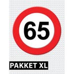 Verkeersbord  65 jaar versiering pakket XL - 65 jaar versi.., Hobby en Vrije tijd, Feestartikelen, Ophalen of Verzenden, Nieuw