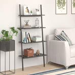 vidaXL Ladderrek met 4 schappen 64x34x150,5 cm zwart, Huis en Inrichting, Kasten | Boekenkasten, Verzenden, Nieuw, 50 tot 100 cm