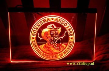 Sonnema neon bord lamp LED verlichting reclame lichtbak bier, Verzenden, Nieuw
