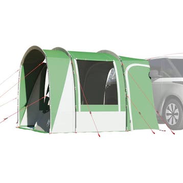 vidaXL Autotent 4-persoons waterdicht groen, Verzenden, Nieuw, Tot en met 2