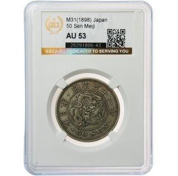 Japan. Meiji (1868-1912). 50 Sen Japan mint, 1898. GBCA EU -