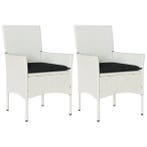 Tuinstoel Set 2 st | 47% Korting, Ophalen of Verzenden, Nieuw, Rotan, Verstelbaar