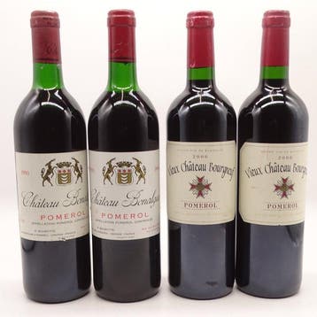 1990 x 2 Chateau Bonalgue, 2006 x 2 Vieux Chateau Borgneuf -, Nieuw