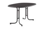 Sieger Boulevard klaptafel 90x140 cm antraciet, Tuin en Terras, Tuintafels, Verzenden, Nieuw, Rond, Overige materialen
