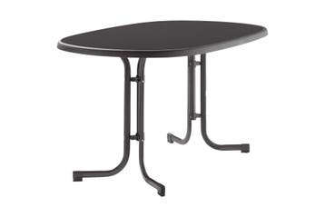 Sieger Boulevard klaptafel 90x140 cm antraciet, Verzenden, Nieuw, Rond, Overige materialen