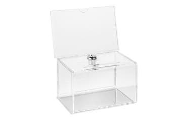 Visitekaartbox Met Slot - 200 X 140 X 120 Mm., Verzenden, Nieuw in verpakking, Etalage