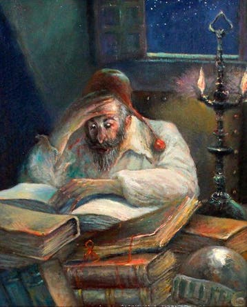 Spaanse school (XX) - La lectura nocturna del Quijote